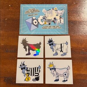 GOAT USA January 2025 Subscription Stickers